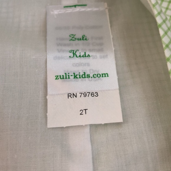 Boys 2t BEAUTIFUL green Easter bunny romper gingham check - Picture 5 of 7